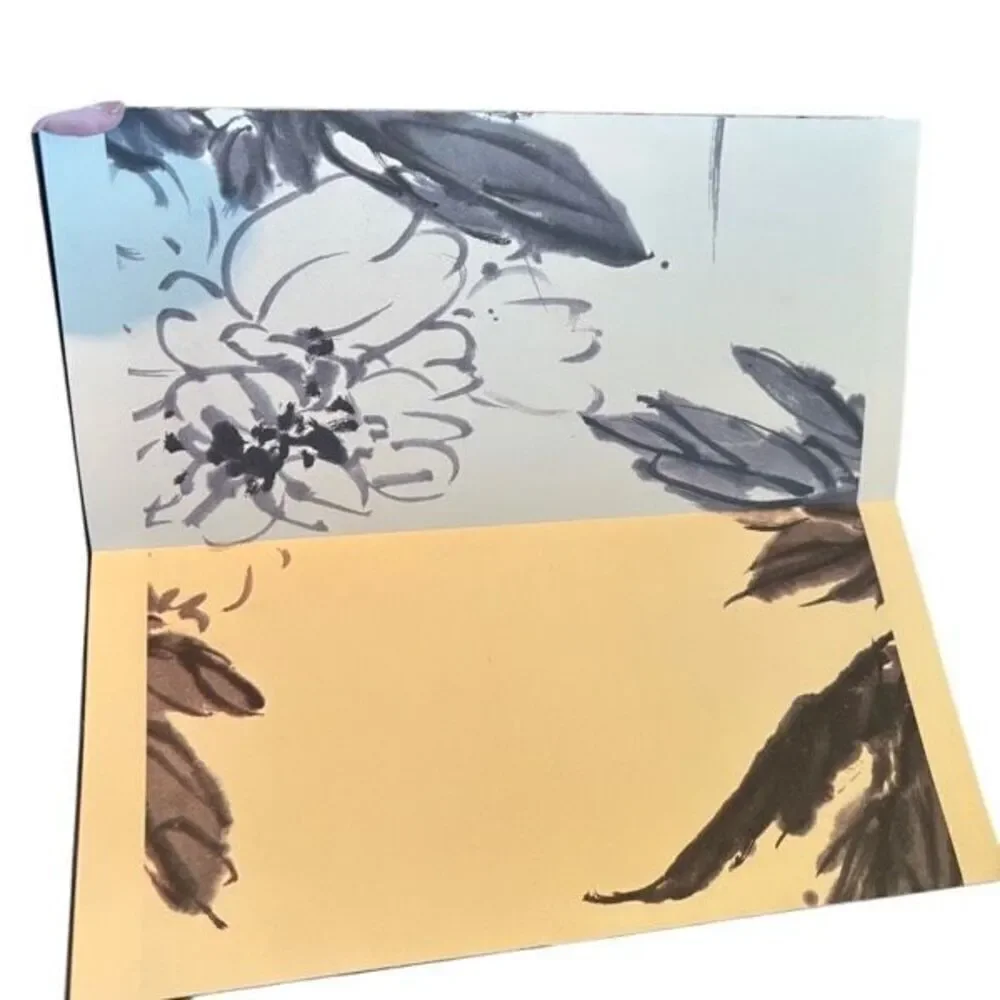 Pan Tianshou Chrysanthemum And Stone Scroll Chinese Book